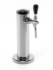 Beer tap isolated on white background. 3D illustration