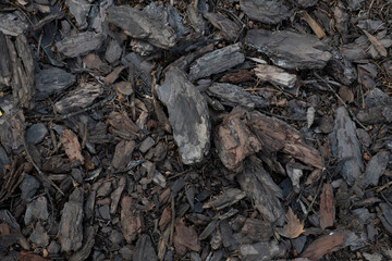 close up of a pile of wood