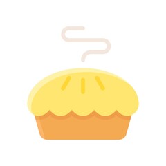 bakery shop icons related baked cup cake with cup vectors in flat style,