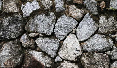 Closeup of vintage stone wall.