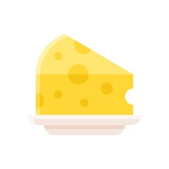 bakery shop icons related butter with plate and circles vectors in flat style,
