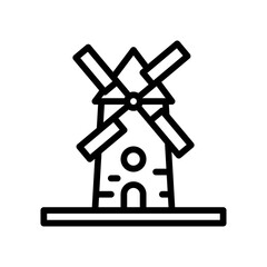 bakery shop icons related bakery shop turbine building vectors in lineal style,