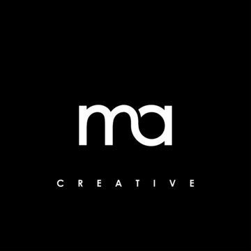 MA Letter Initial Logo Design Template Vector Illustration	
