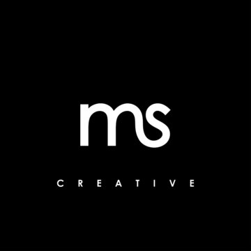 MS Letter Initial Logo Design Template Vector Illustration	
