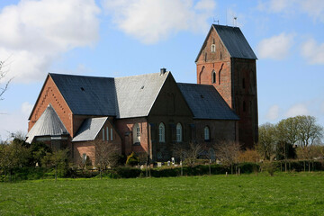 St. Johanniskirche in Nieblum,  Schleswig-Holstein, Deutschland, Europa  -- St. John's Church in Nieblum, Schleswig-Holstein, Germany, Europe