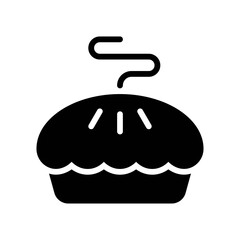 bakery shop icons related baked cup cake with cup vectors in solid design,