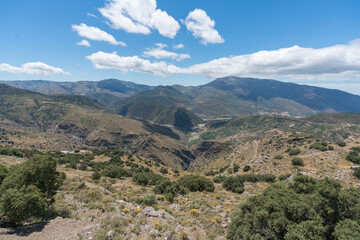 Fototapeta na wymiar Mountainous landscape in the south of Spain