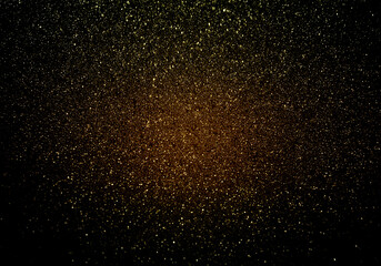 Shiny gold and black glitter texture background