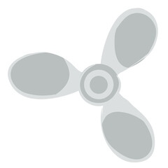 propeller, propeller, isolated object on white background, vector illustration,