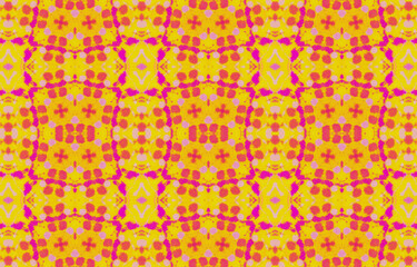 Seamless Watercolor Spanish Pattern. 