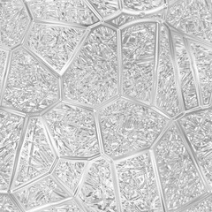 Silver 3d seamless pattern, shiny texture