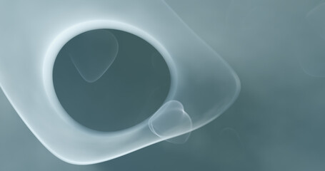 Abstract 4k foggy dew transparent color background for wallpaper, backdrop and soothing, natural design element. White, light blue, gray colors.