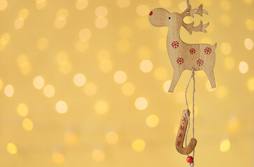 card with a cute deer