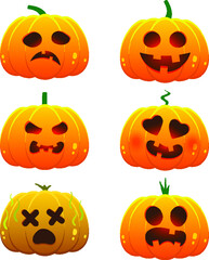 halloween pumpkin set