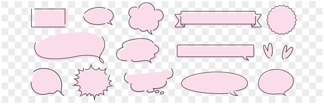 Speech Bubble Set Vector