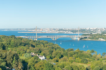 Le Pont d'Iroise à l'entrée de la ville de Brest