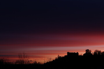 Red shades and the castle of costigliole saluzzo 