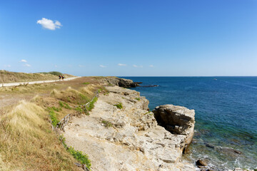 Fototapeta na wymiar Pointe Saint-Gildas in Préfailles coast 