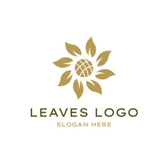 Fototapeta na wymiar Leaf logo deisgn