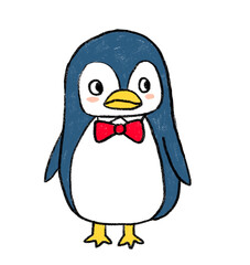 蝶ネクタイをしたペンギン