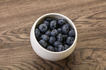 Ripe sweet tasty blueberries heap