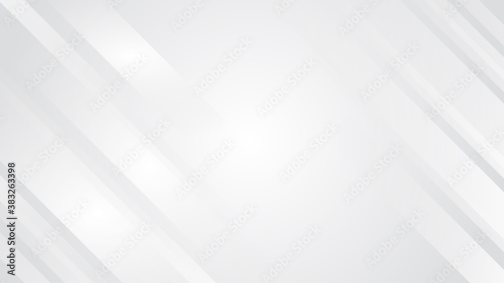 Wall mural abstract white and gray lines technology modern geometric shape subtle background vector