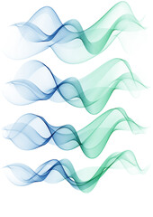 Bright green blue speed abstract lines flow minimalistic fresh swoosh seasonal spring wave transition divider editable template.
