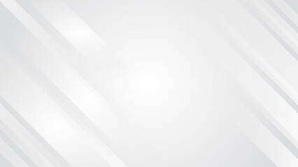 Abstract white and gray lines technology modern geometric shape subtle background vector