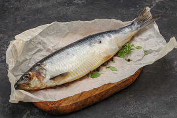 Salted Herring fish with pepper