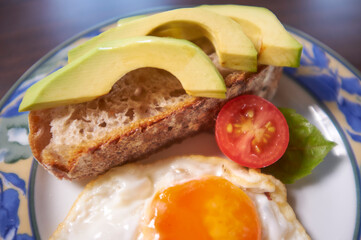bread and avocado