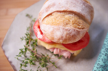 ham and cheese sandwich