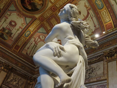 Ratto di Proserpina del Bernini, Galleria Borghese, Roma.
