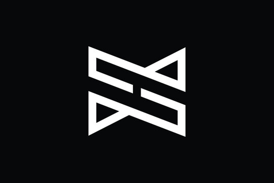 Minimal Innovative Initial XH logo and HX logo. Letter MH HM XH HX creative elegant Monogram. Premium Business logo icon. White color on black background