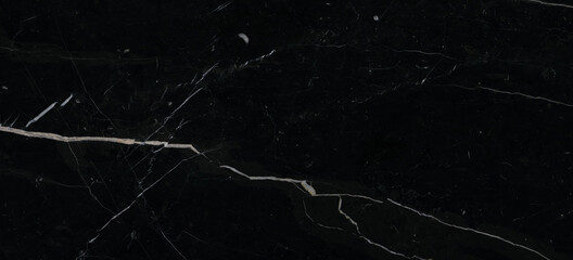 Luxurious black agate marble texture with white veins, polished marble quartz stone background striped by nature with a unique patterning, granite marble stone ceramic tile surface.