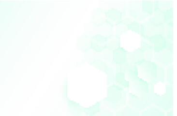 Abstract healthy and medical background. Technology and science wallpaper template with hexagonal shape. Soft blue color medical banner template with space for text. Business vector illustration.