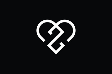 Minimal Innovative Initial MZ logo and ZM logo. Letter M Z ZM MZ creative elegant Monogram. Premium Business logo icon. White color on black background