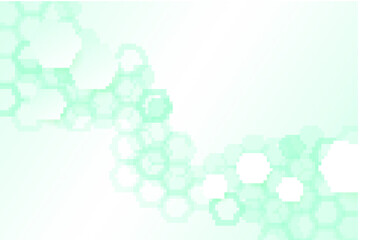 Obraz premium Abstract healthy and medical background. Technology and science wallpaper template with hexagonal shape. Soft blue color medical banner template with space for text. Business vector illustration.