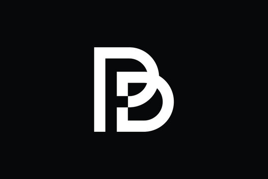 Minimal Innovative Initial PD logo and DP logo. Letter D P PD DP creative elegant Monogram. Premium Business logo icon. White color on black background