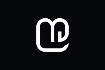 Minimal Innovative Initial ML logo and LM logo. Letter M L LM ML creative elegant Monogram. Premium Business logo icon. White color on black background
