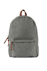 Grey backpack. Front view
