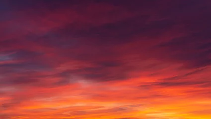 Deurstickers Vurige rode lucht © FrankBoston