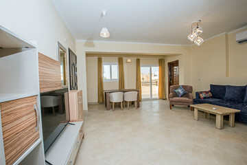 Interior design of luxury apartment living room