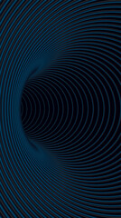 Tunnel or wormhole. Modern screen vector design for mobile