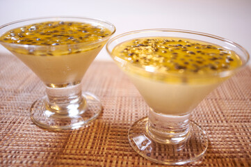 passion fruit  mousse dessert