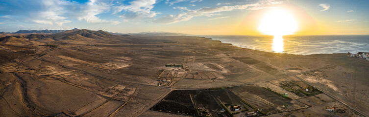 El Cotillo, Fuerteventura. Amaszing Aerial Shot. Canary Islands, Spain