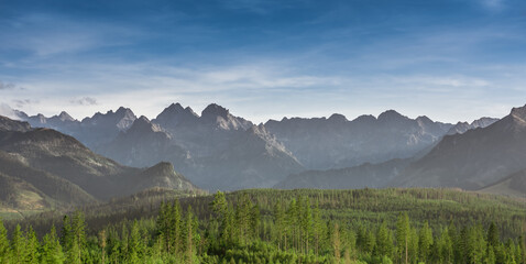 Panorama of Tatra Mountains from Glodowka
