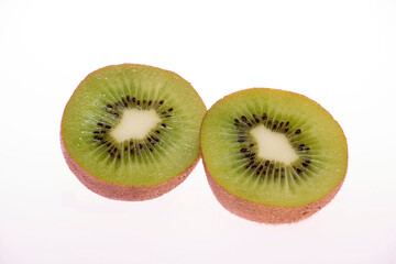 Fototapeta premium fresh and delicious kiwi isolated on white background 