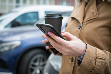 Young woman with mobile phone