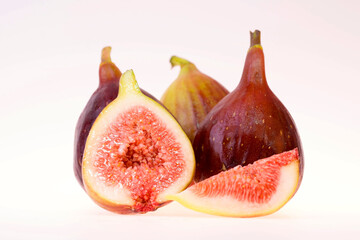 fresh and delicious fig isolated on white background

