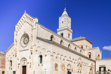 Fototapeta premium Matera, Italy. The Dome in the Civita